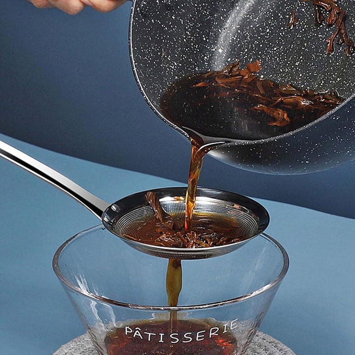 Oil Separator Spoon Stainless Steel Fine Mesh Skimmer