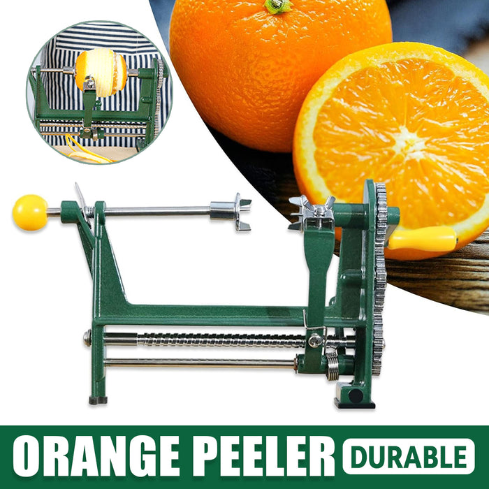 Stainless Steel Orange Peeler Tool 9.84in Green Yellow