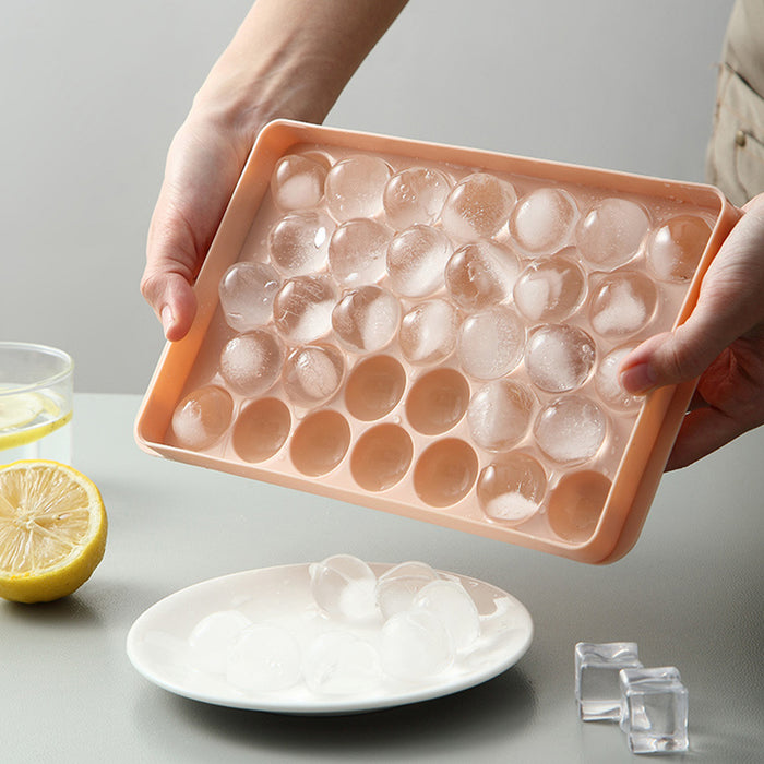 33-Grids Ice Sphere Mold, Food-Grade Ball Maker for Whiskey, Cocktails, Coffee