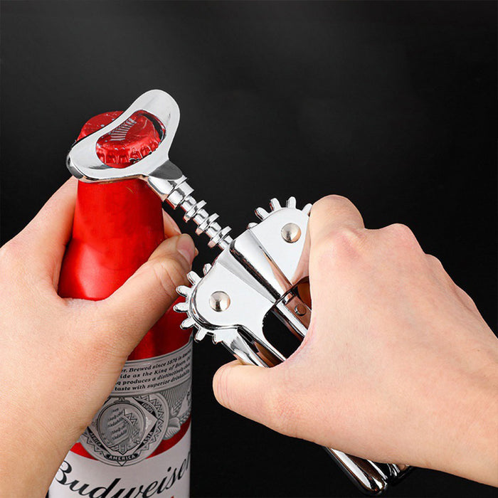 3 Pcs Stainless Steel Wine Corkscrew Bottle Opener Set