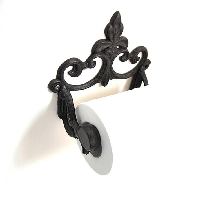 Vintage Cast Iron Toilet Paper And Towel Holder Wall Mounted