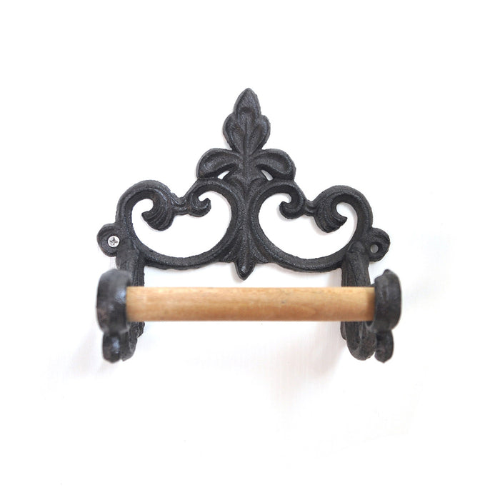 Vintage Cast Iron Toilet Paper And Towel Holder Wall Mounted