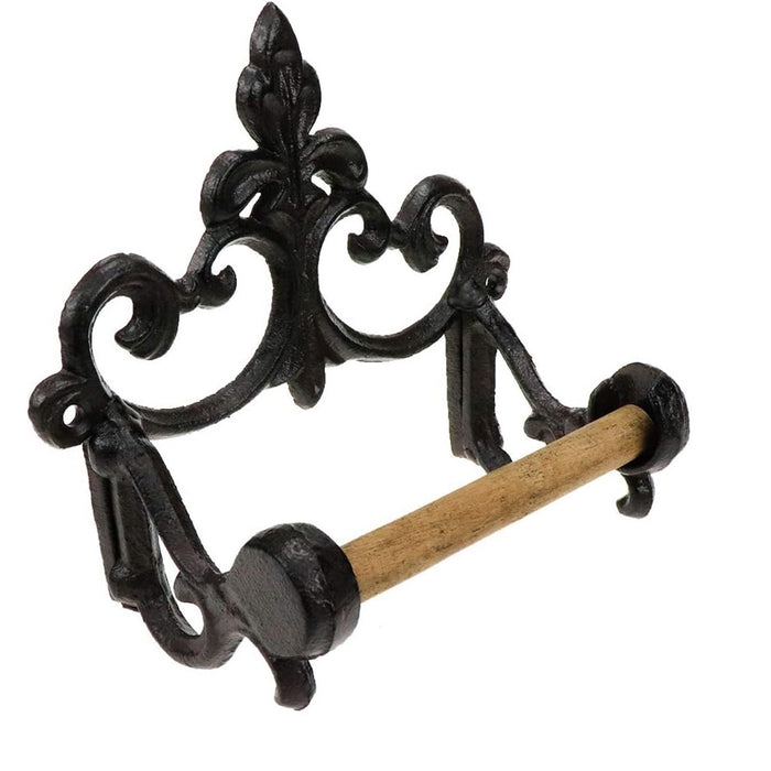 Vintage Cast Iron Toilet Paper And Towel Holder Wall Mounted