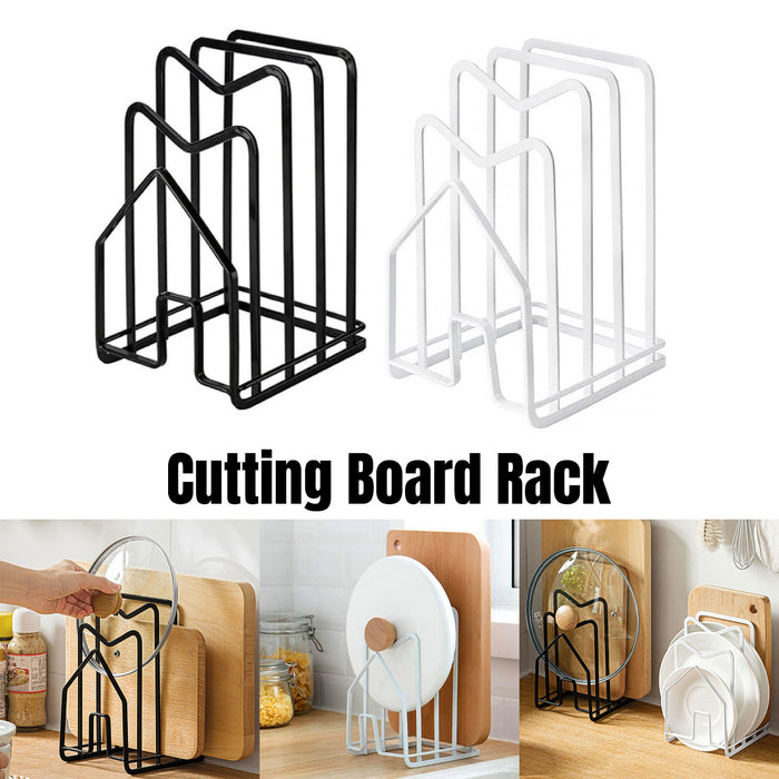 Pot Lid Rack Chopping Board Holder Rust Resistant Iron