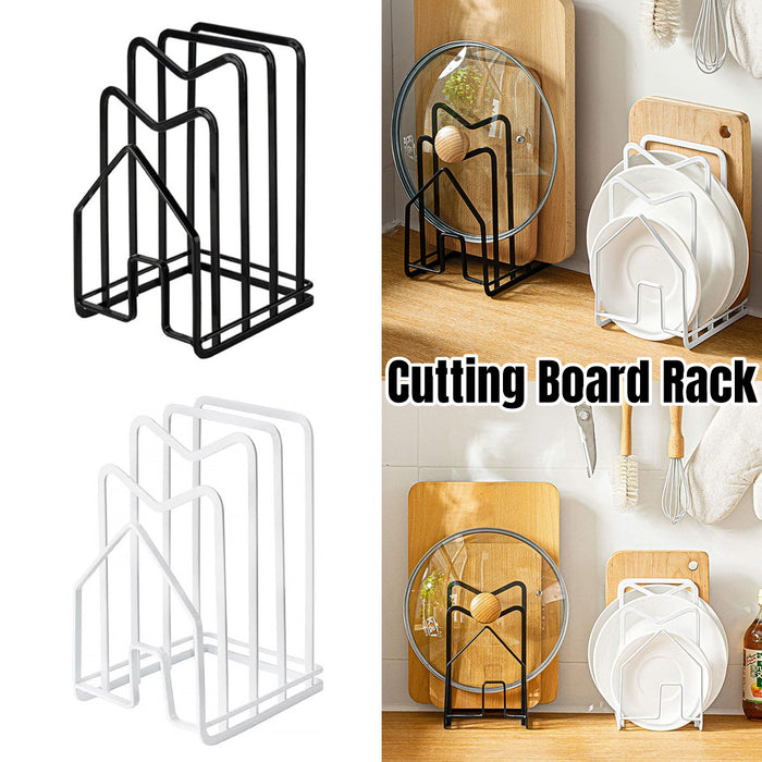Pot Lid Rack Chopping Board Holder Rust Resistant Iron