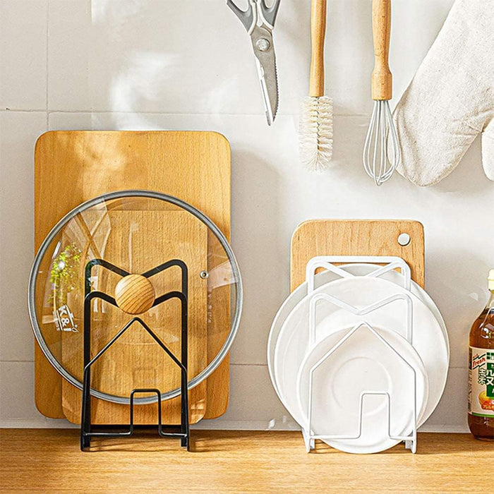 Pot Lid Rack Chopping Board Holder Rust Resistant Iron