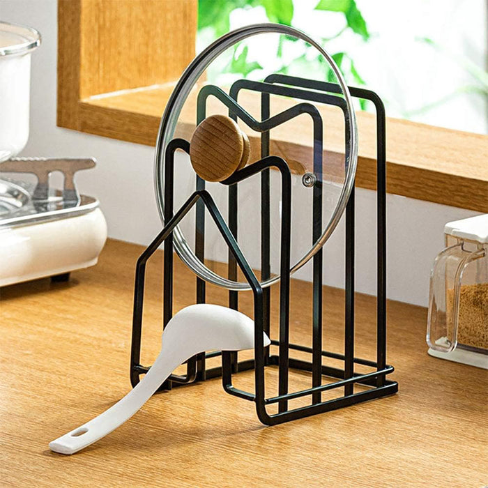 Pot Lid Rack Chopping Board Holder Rust Resistant Iron