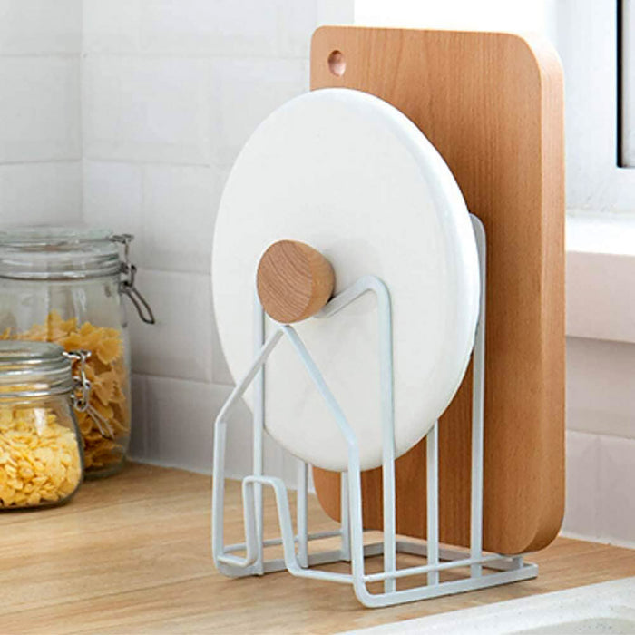 Pot Lid Rack Chopping Board Holder Rust Resistant Iron