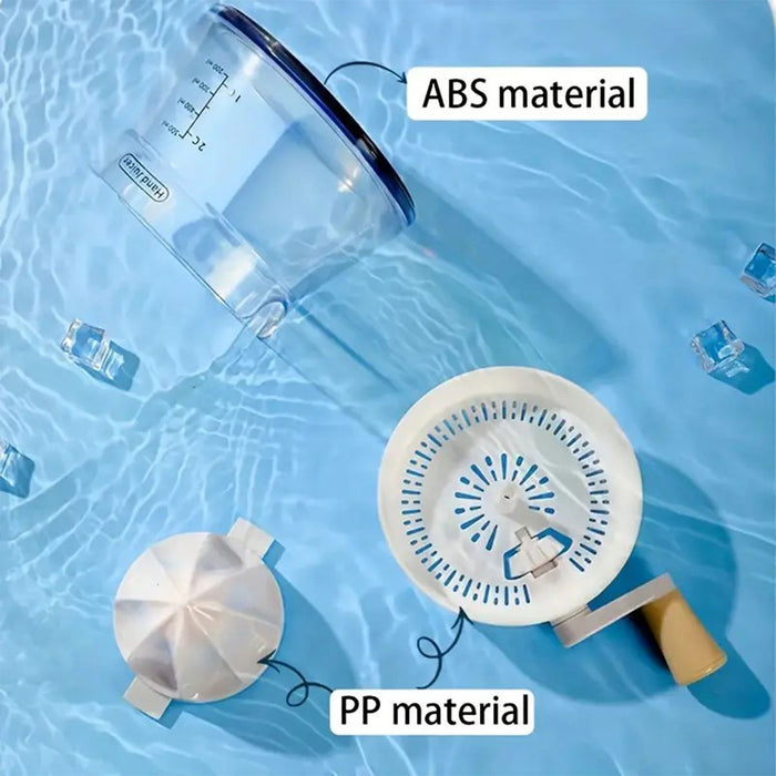 Manual Juice Extractor with 500ml Capacity Ergonomic Design