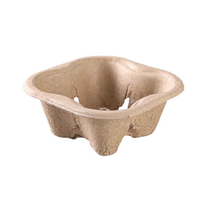 100 Pcs Recycled Paper Pulp Cup Tray 2 4 Cup Carrier