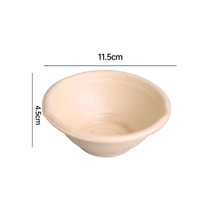 100Pcs Disposable Pulp Bowls with Chopsticks – Eco-Friendly Tableware Set