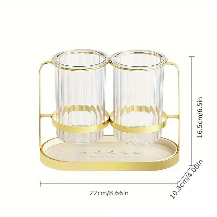 Wall Mounted Chopstick Holder Cylindrical PET Iron Drain Rack