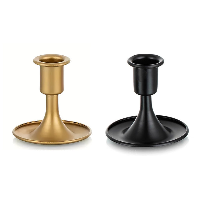 Iron Candlestick Stand Candle Holder Retro Style, 4pcs