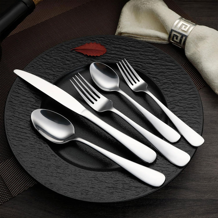 20 Or 40 Pcs Stainless Steel Cutlery Set Polished Finish