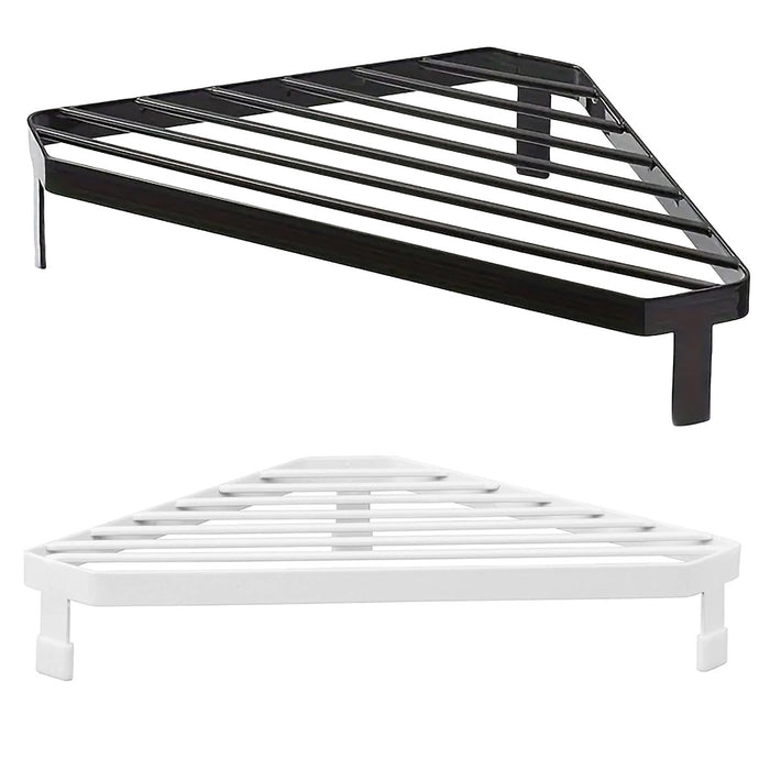 Kitchen Corner Shelf Triangle Metal Countertop Storage Rack