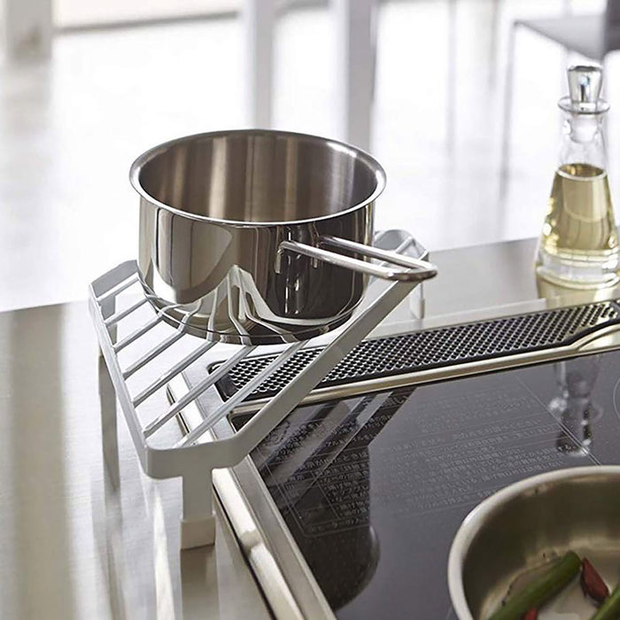 Kitchen Corner Shelf Triangle Metal Countertop Storage Rack