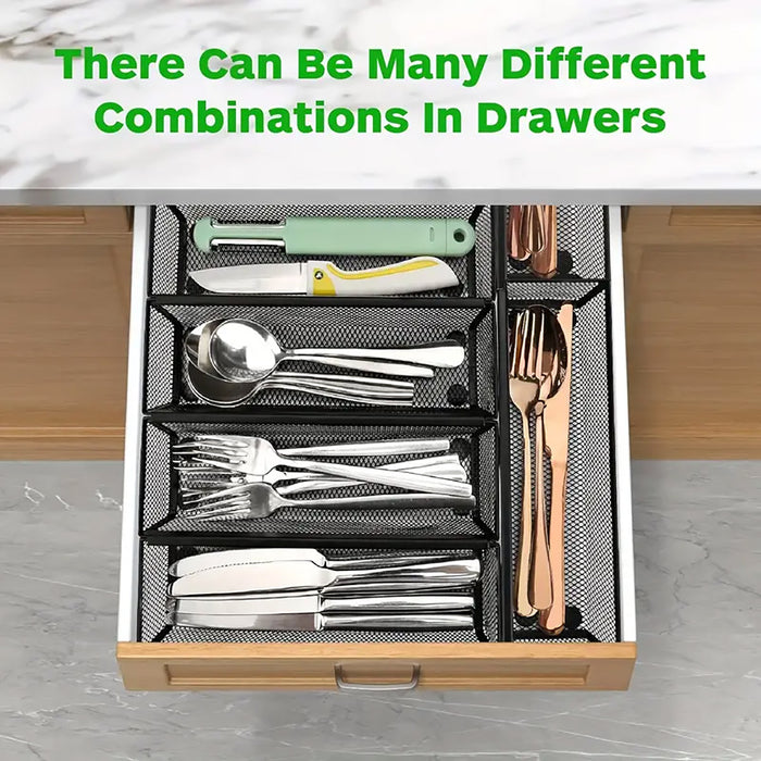 4pcs Cutlery Box Knife Fork Organizer Multifunctional Storage Boxes for Kitchen