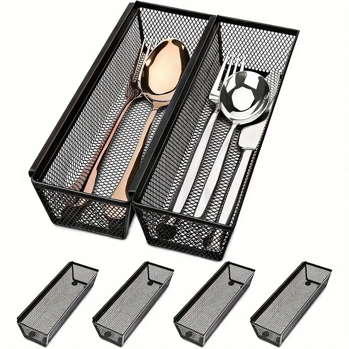 4pcs Cutlery Box Knife Fork Organizer Multifunctional Storage Boxes for Kitchen