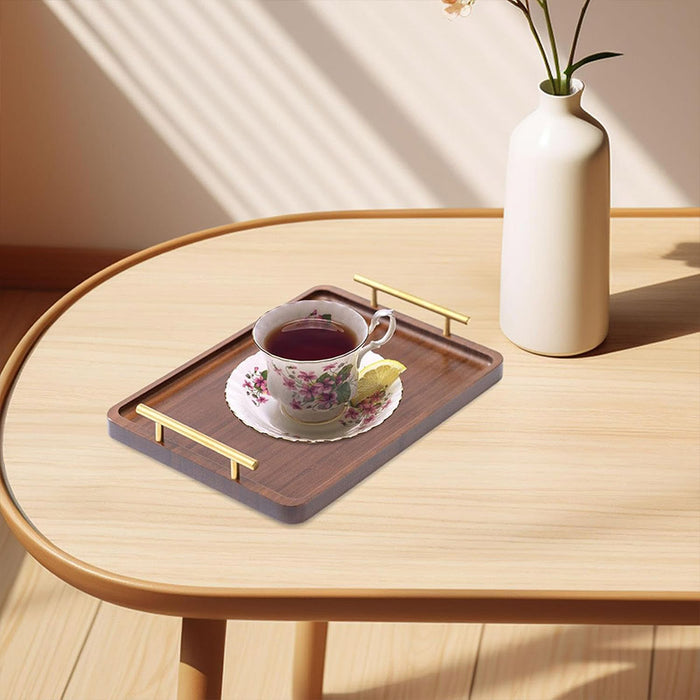 Rectangular Wooden Tea Tray, 20x30x2cm
