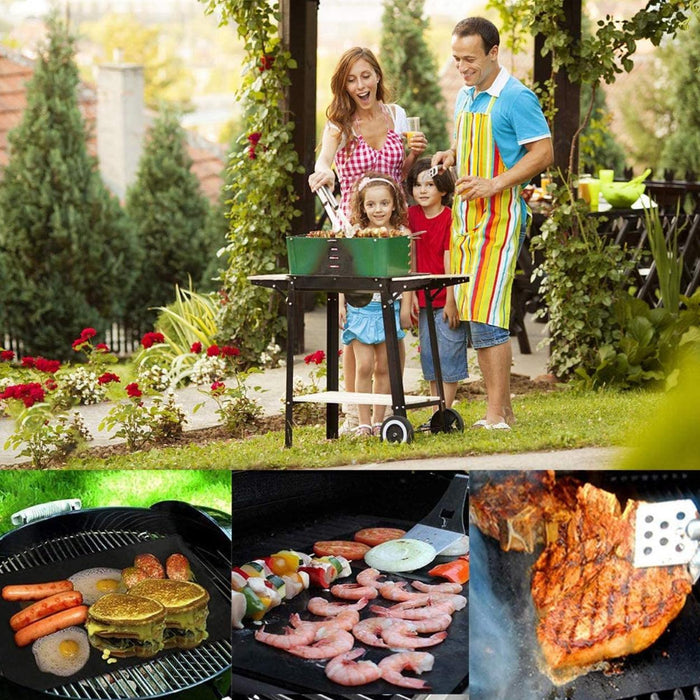 BBQ Grill Mats Non Stick PTFE Reusable Cooking Sheets