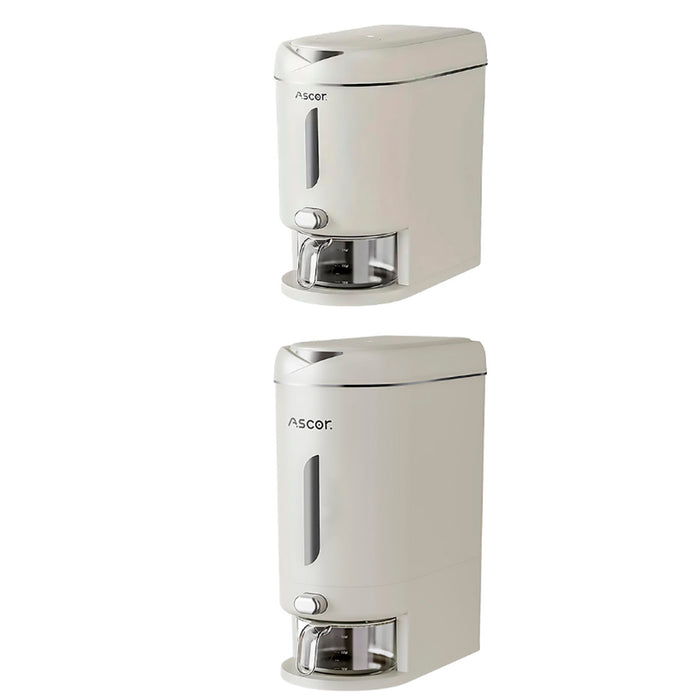 Rice Storage Container with Airtight Flap Lid and Funnel Spout