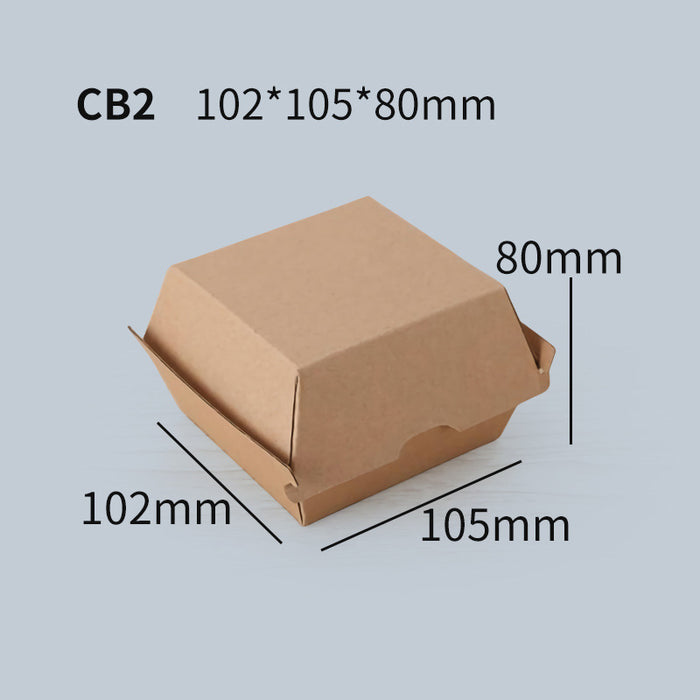 Kraft Paper Hot Dog Boxes - Corrugated Brown Takeaway Food Packaging