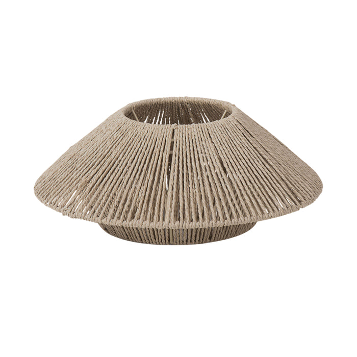 Hand-Woven Paper Rope Pendant Lampshade Yellow 30×12.5 cm