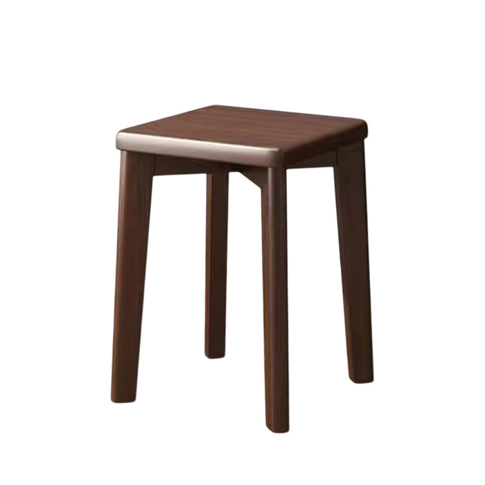 Solid Wood Stool Walnut Colour, 31×31×45cm