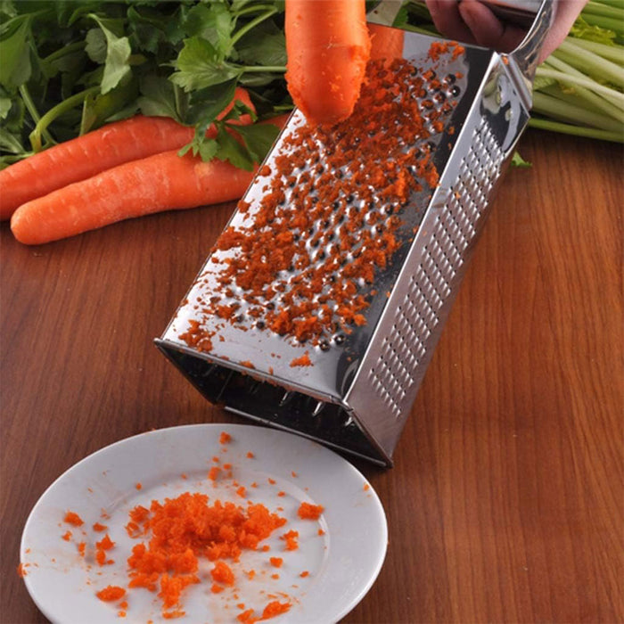 3 Pcs Stainless Steel Vegetable Slicer Grater Set with Ergonomic Handle