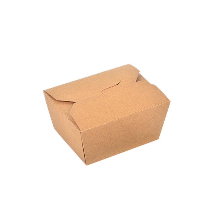 200 Pcs Kraft Paper Lunch Boxes 11 Styles Disposable Takeaway Food Containers