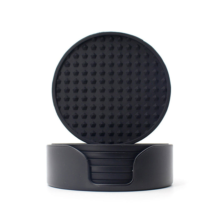 6 Pcs Silicone Coasters Non-Slip Heat Resistant 10 cm