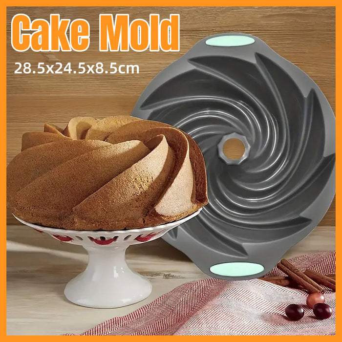 Silicone Cake Mould Non Stick One Piece Oven Safe