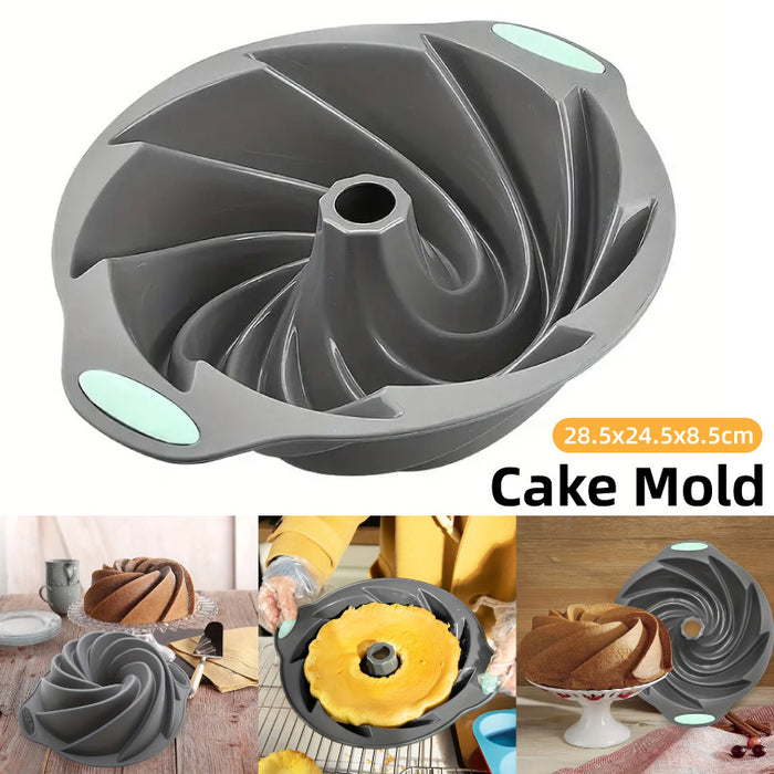 Silicone Cake Mould Non Stick One Piece Oven Safe