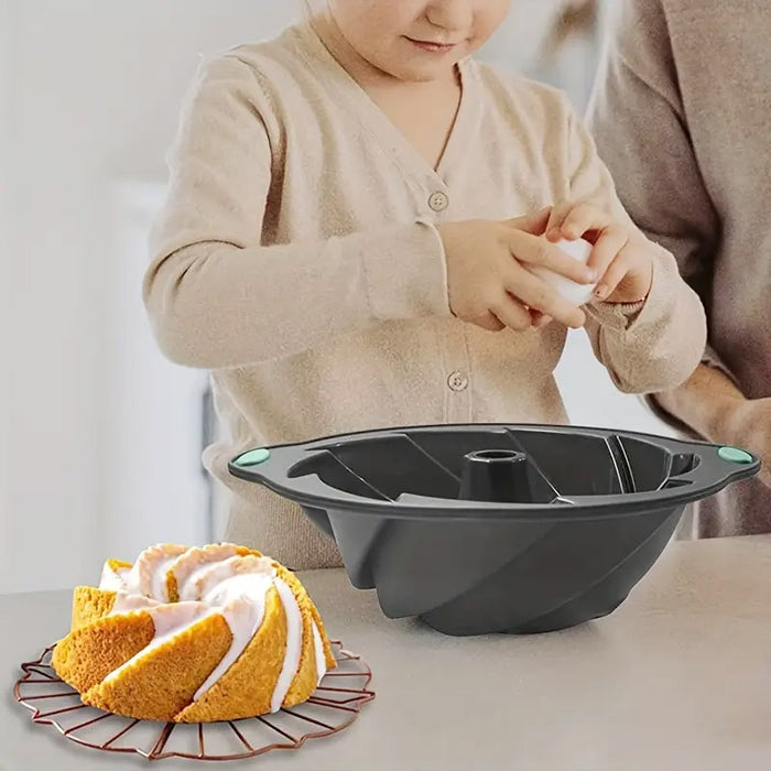 Silicone Cake Mould Non Stick One Piece Oven Safe