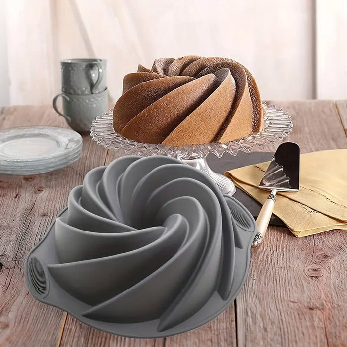 Silicone Cake Mould Non Stick One Piece Oven Safe
