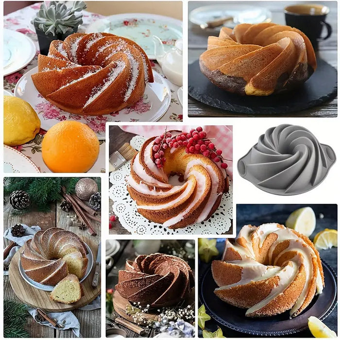 Silicone Cake Mould Non Stick One Piece Oven Safe
