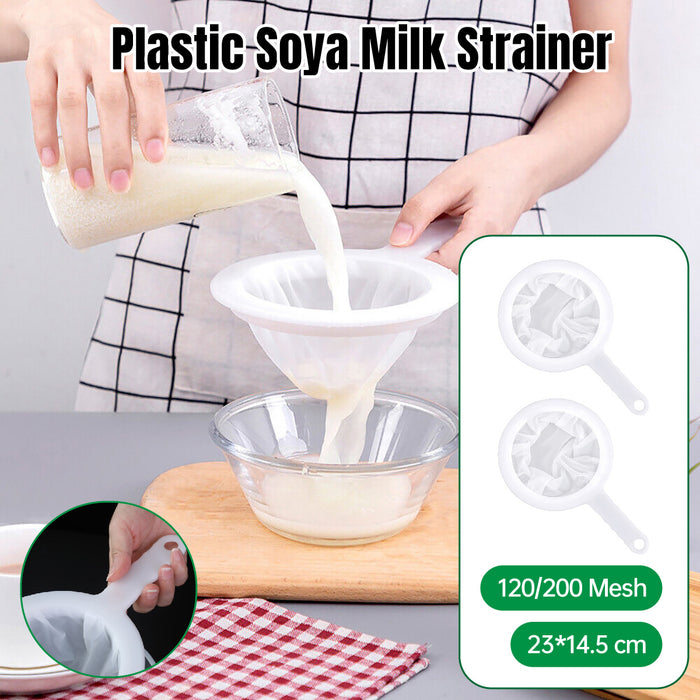 Food Grade Soy Milk Filter with Fine Mesh White PP Material