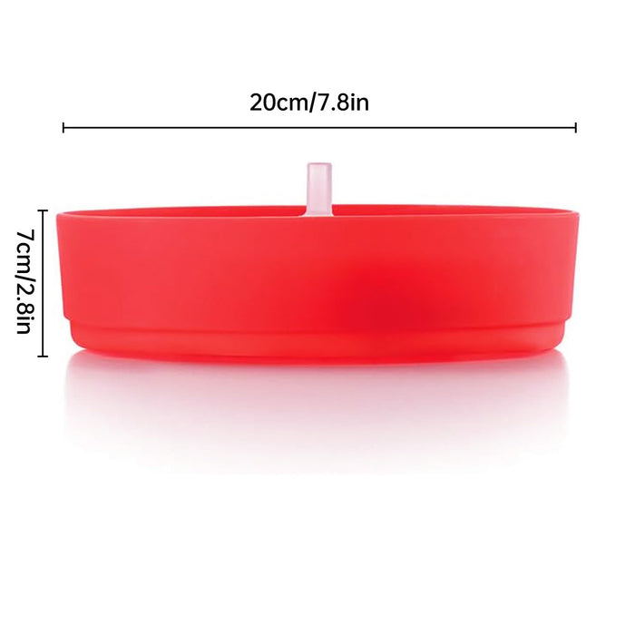Silicone Microwave Foldable Popcorn Bucket with Lid