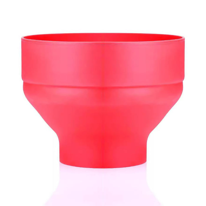 Silicone Microwave Foldable Popcorn Bucket with Lid