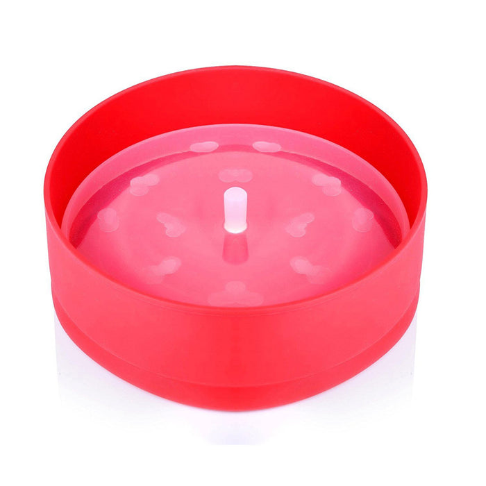 Silicone Microwave Foldable Popcorn Bucket with Lid