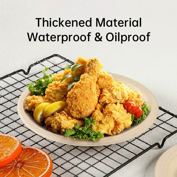 100Pcs Sugarcane Paper Trays, 7-10inch