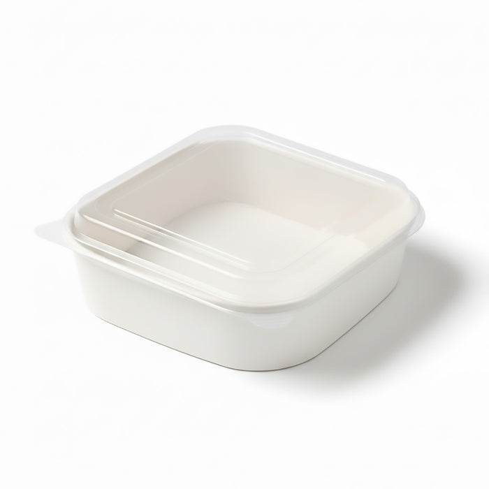 50 Pcs Square Food Containers with Lids 750ml Leak Proof