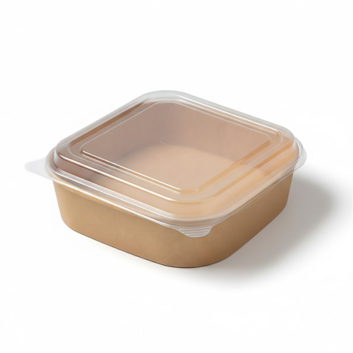 50 Pcs Square Food Containers with Lids 750ml Leak Proof