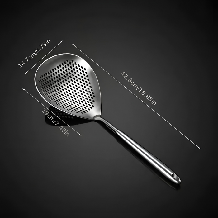 Stainless Steel Colander Skimmer Spoon Long Handle