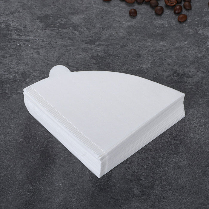 100 Pcs Conical Coffee Filter Paper Virgin Wood Pulp