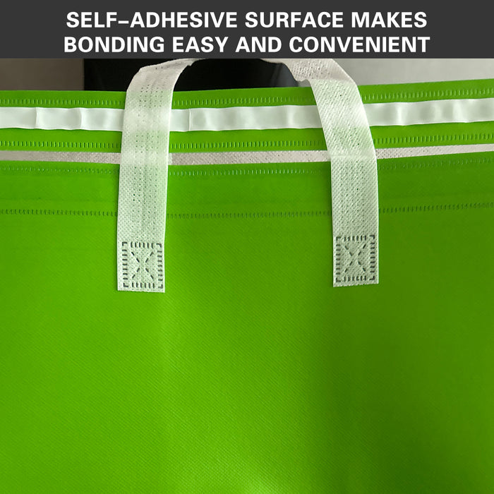 50 Pcs Coffee Takeaway Bags with Handle Self-Adhesive Waterproof in 2 Colors 2 Sizes