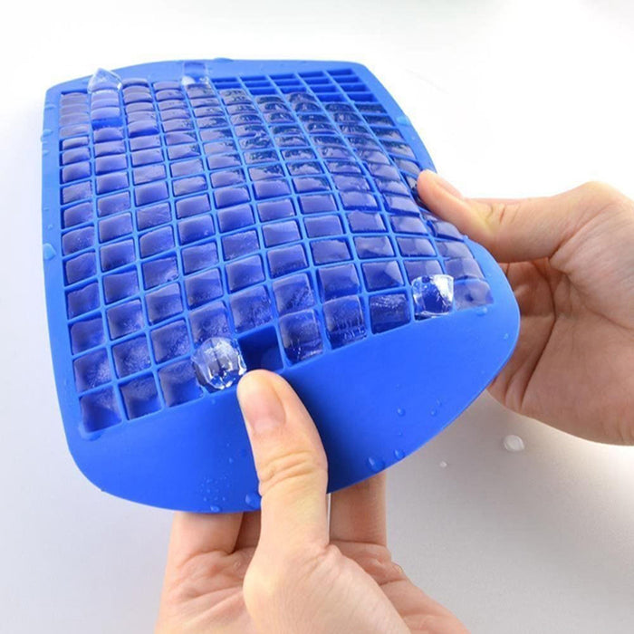 Mini Ice Cube Tray 160-Cube Food-Grade Silicone 24×12×1cm