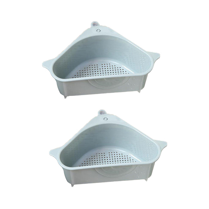 Triangle Sink Storage Drain Basket With Suction Cup PP