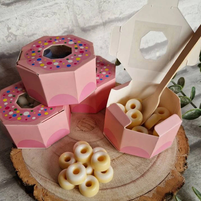 100PCS Doughnut Polygon Candy Boxes – Fun Party Gift Packaging