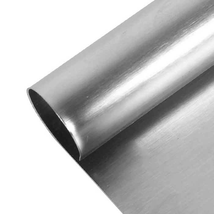 Stainless Steel Dough Cutter with Measurement Markings Silver